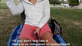 Blonde shows shaved pussy for money