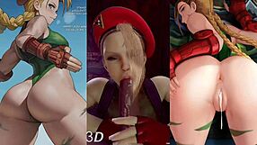 Check out this STF Cammy blowjob compilation 4 in 3D!