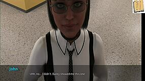 Shauna Relaxes in College Classroom