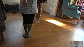 hoping to tease with see-through stockings and socks in asian lesbian fetish?