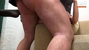 Husband Shares Wife In Threesome MFM Double Blowjob With Condom!