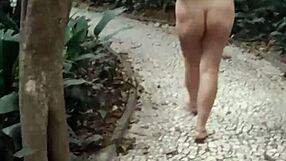 Naughty public masturbation in sao paulo park!