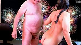 Anteprima di festeggiare Capodanno 2024 con Agarabas e Olpr: sega e leccata ravvicinata