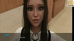 Shauna Relaxes in College Classroom