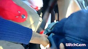 Wow, Ebony Milf Gives Hand Job and No-Hands Blowjob in Parking Lot While Driving!