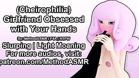 girlfriend obsessed with licking and sucking hands