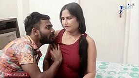 Slutty Indian cute girl gets hard pussy sex in doggy position