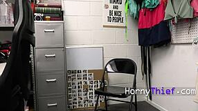 stealing tempts anna claire clouds into kinky office punishment