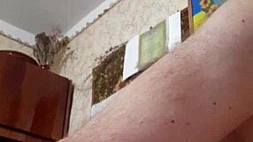 Fat wife shows big tits and ass.