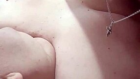 Fat wife shows big tits and ass.