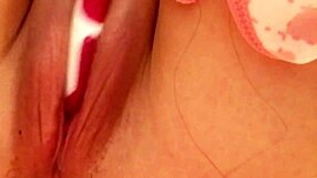 i spread my pink juicy pussy lips to show my tight hole close-up