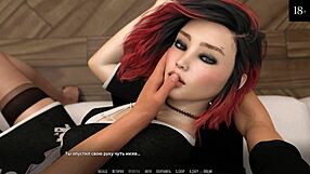 Watch the complete gameplay where she masturbates to cum on face.