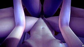 The two Bollywood brunettes get to fuck animated in cartoon fashion and in 3D as well