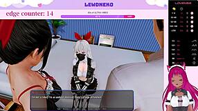Vtuber Lewdneko goes extra nasty for the eighth episode of the Harem Hotel series