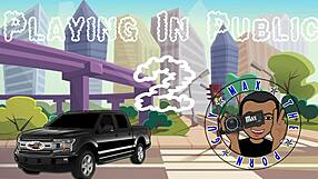 Traffixx sucks big black cock in truck backseat 😈