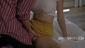 I have sex with my naked step siter’s blonde friend while she is home alone with her cell phone