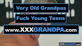 Wow! Morfar slickar och knullar blond ungersk tonårstjej hårt!