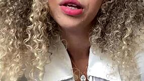 Blonde lady in her late teens start masturbating her ass and climaxes accidentally