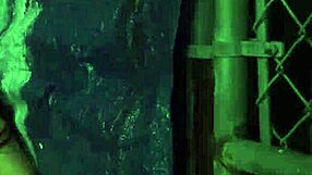 Bound dildo gaping Anya’s pussy in rough outdoor public action?