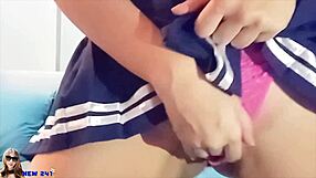 new241new got me, thai teen, creampied raw in tight schoolgirl outfit