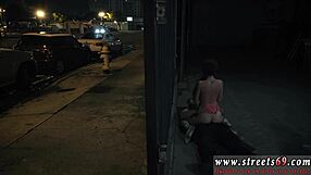 Bound guys chase cute femmes in glasses for hardcore BDSM fun