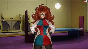 Dragon Ball hentai features monster blowjob leading to intense orgasm and cumshot