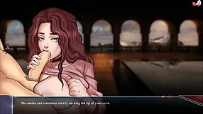 Dragon Ball hentai features monster blowjob leading to intense orgasm and cumshot