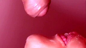 little slut sucks my cock and cums in mouth