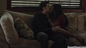 Ana Foxxx Deepthroats Giant White Cock!