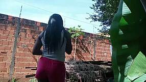 Foi atras de casa eu fui atras pois ela pego no meu pinto