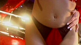 Fetish In Red Car Boots And Masturbation - Aya Holmes