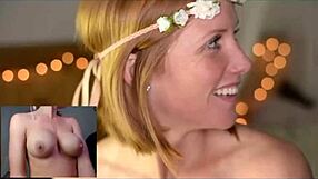 beautiful redhead enjoys a quiet day