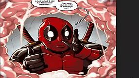 deadpool thinks with portals in comic cartoon adventure