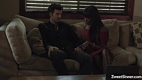 Ana Foxxx Deepthroats Giant White Cock!