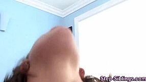 amateur stepsister gets pussy tasted in 3some lesbian upskirt