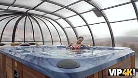 Happy Angie Satisfies Older Man's Sexual Needs