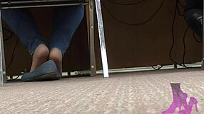 Wife experiments with raw fetishes naked feet in blue jeans