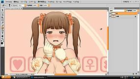 Hentai girl masturbates wildly! Watch her cum hard!