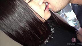 embarrassing play by a girl with dark hair and beautiful boobs