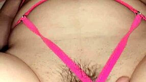 my wife tries new costume with ball gag for fun. she teases and plays solo at home.