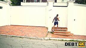 latina milf rides cowgirl in intense waterfuck debt scene