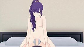 Kanade Yoisaki and Mafuyu Asahina in Wild Hentai Sex!