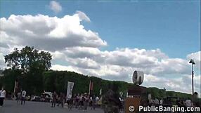 Damn! Watch This Cute Girl Take on 2 Guys in a Famous Alley!