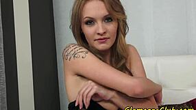 Bootylicious Hungarian Pornstar Fingers Her Wet Pussy In Glamour Shoot