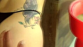 Latina big tits anal assfucking with monster cock on balcony