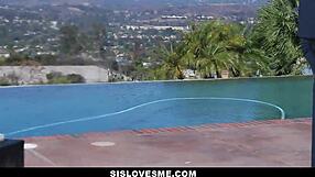 Stepsis ally tate wakes to intense blowjob