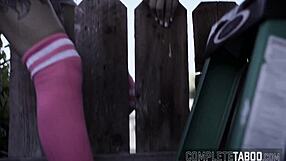 Taboo teen stepdaughter gets fingered by stepfather