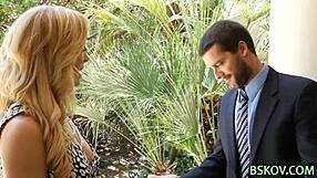 cherie deville rides cock wild in lingerie while fingering herself.