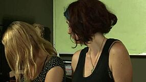 Lesbian sex explosion with Caral Aorta and Rain DeGrey, strap-on action rocks!