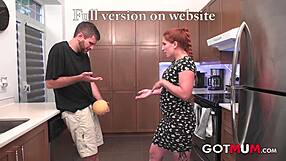 Got a cute milf in the kitchen, wanna see her rough ride?